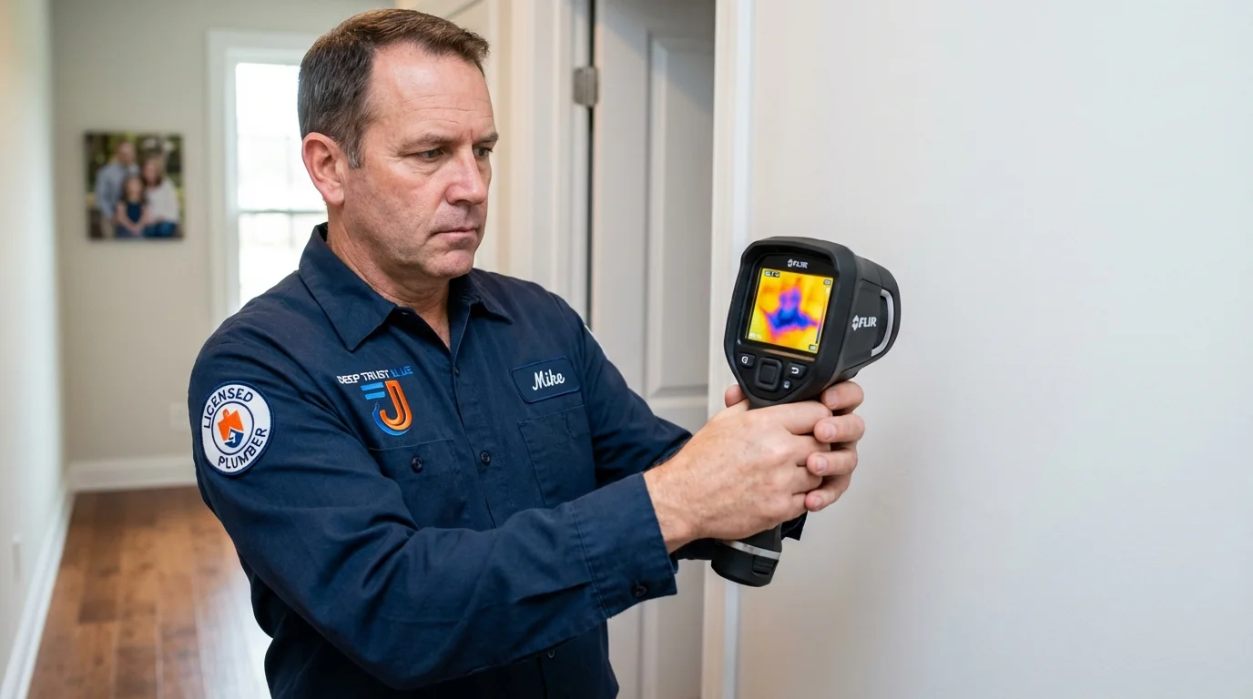 Thermal imaging leak detection by Johns Plumbing LLC in Port Byron